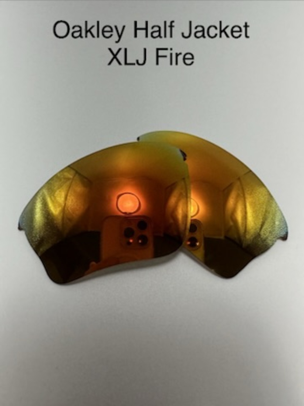 Original Oakley Half Jacket XLJ Fire Replacement Lenses (2003)